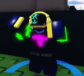 Neon Roblox Rave DJ Dancing GIF