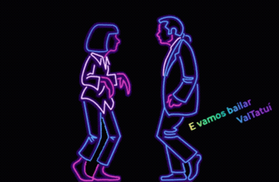 Neon Sign Man And Woman Dancing Evamos Bailar Valtatui GIF