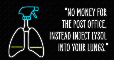 Neon Sign No Money For The Post Office GIF