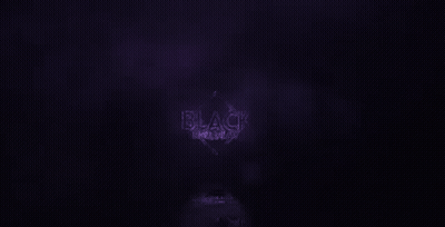 Neon Sign Saying Black Roleplay Glowing In Dark GIF