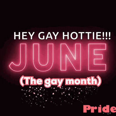 Neon Sign Saying Hey Gay Hottie June Gay Month GIF