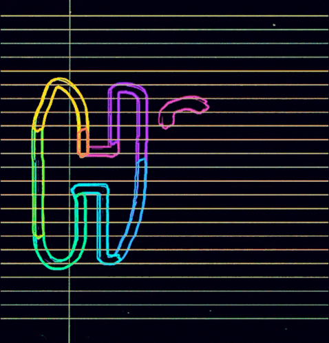 Neon Sign Saying Hi GIF