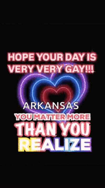 Neon Sign Saying Hope Your Day Is Very Very Gay GIF