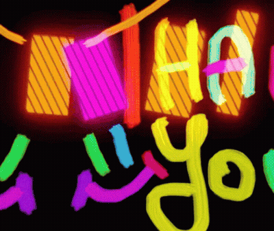 Neon Sign Saying I Love You GIF