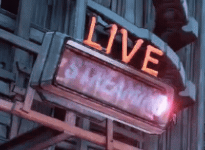 Neon Sign Saying Live Stream GIF