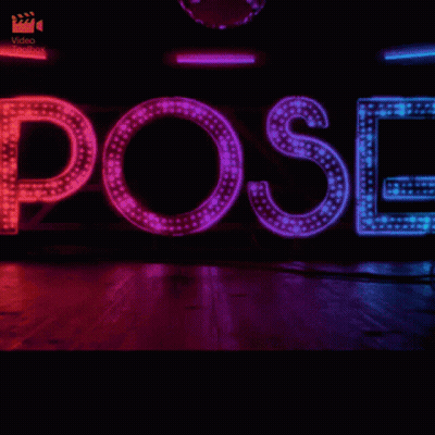 Neon Sign Saying Pose GIF