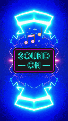 Neon Sign Saying Sound On GIF