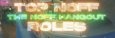 Neon Sign Saying Top Off The Noff Hangout Roles GIF