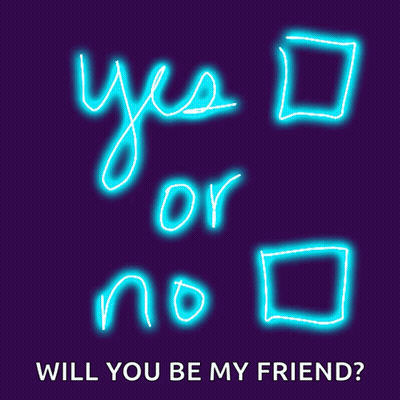 Neon Sign Saying Yes Or No GIF