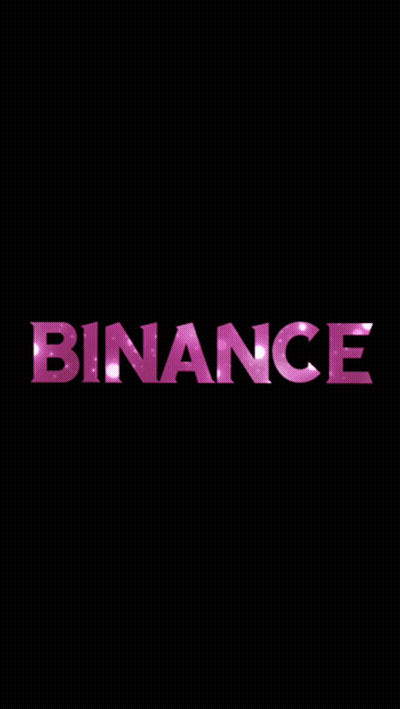 Neon Sign With Binance And Three Hearts GIF