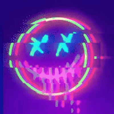 Neon Sign With Smiley Face GIF