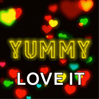 Neon Sign Yummy Love It GIF