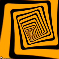 Neon Square Optical Stock Spiral  GIF