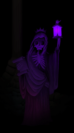 Neon Violet Grim Reaper GIF