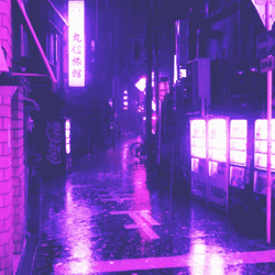 Neon Violet Path Galaxy GIF