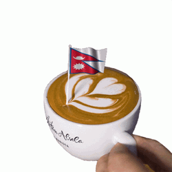 Nepal Latte Art GIF