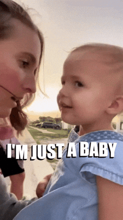 Nepo Baby Says I'm Just A Baby GIF