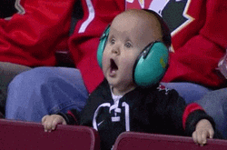 Nepo Baby Wears Ear Muffs GIF