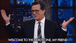 Nerd Alert Host Stephen Colbert GIF