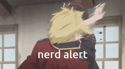 Nerd Alert Is Written On A Picture Of A Person GIF