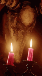 Nerd Alert Lighted Candle Cave Monster GIF