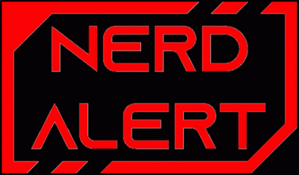 Nerd Alert Warning Sign GIF