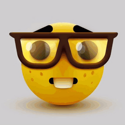 Nerd Emoji Meme Face Mask GIF