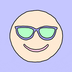 Nerd Emoji Peeking Mobile Animation GIF