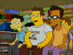 Nerd Mein Bratwurst Laughing The Simpsons GIF