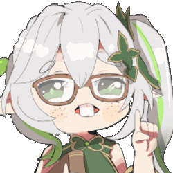 Nerd Nahida Sticker GIF