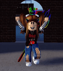 Nerd Roblox Girl Celebratory Dance GIF