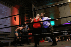 Nerd Wrestling Ring Punch Loop GIF