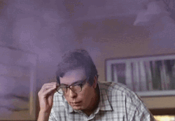 Nerdy Guy Brain Exploding GIF