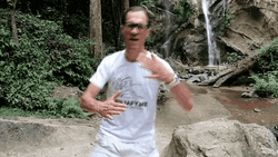Nerdy Guy Ninja Skills GIF