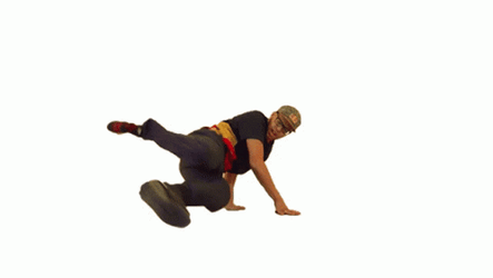 Nerdy Looking Guy Break Dance GIF