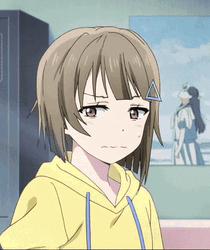 Nervous Anime Girl Stare