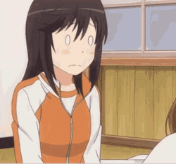 Nervous Anime Girl Terrified GIF