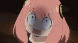 Nervous Anya Forger Scared Reaction GIF