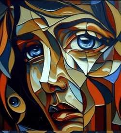 Nervous Expression Abstract Eye Fine Art GIF