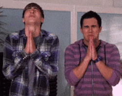 Nervous Friends Praying Desperately Meme GIF