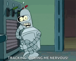 Nervous Futurama Bender Nail Biter GIF