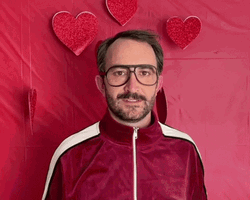 Nervous Man Happy Valentine Day Greet GIF