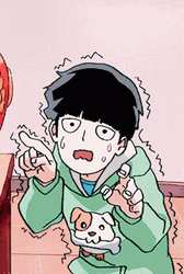 Nervous Mob Psycho 100 Kageyama Shaking GIF