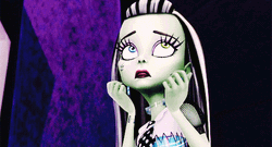Nervous Monster High Frankie Stein GIF