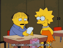 Nervous Ralph Wiggum Choose Me GIF