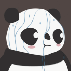 Nervous Sweat Of Panda GIF