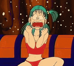 Nervous Sweating Bulma Panic GIF