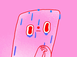 Nervous Sweating Pink Rectangle Praying GIF
