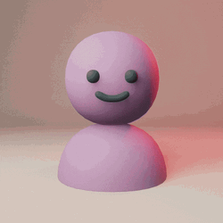 Nervous Sweating Smiling Pink Clay GIF