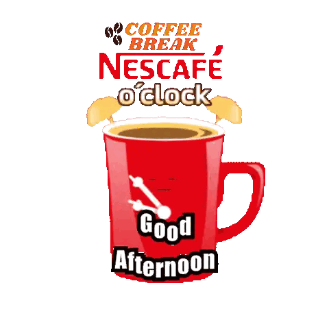 Nescafe Clock Cup Sticker